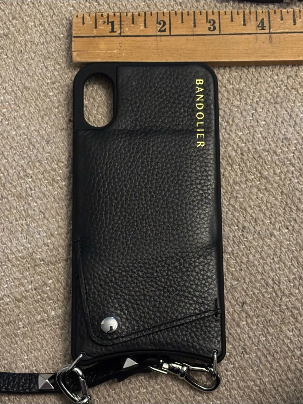 Bandolier iPhone X Crossbody Studded Strap Phone Holder